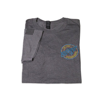 Retro Style T-Shirt (Heather Grey) by DRT Motorsports, product view 4