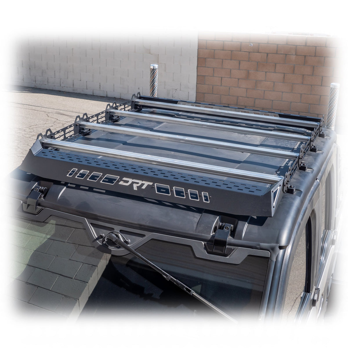 Polaris Ranger XD 1500 Crew Roof Rack Kit by DRT Motorsports, product view 2