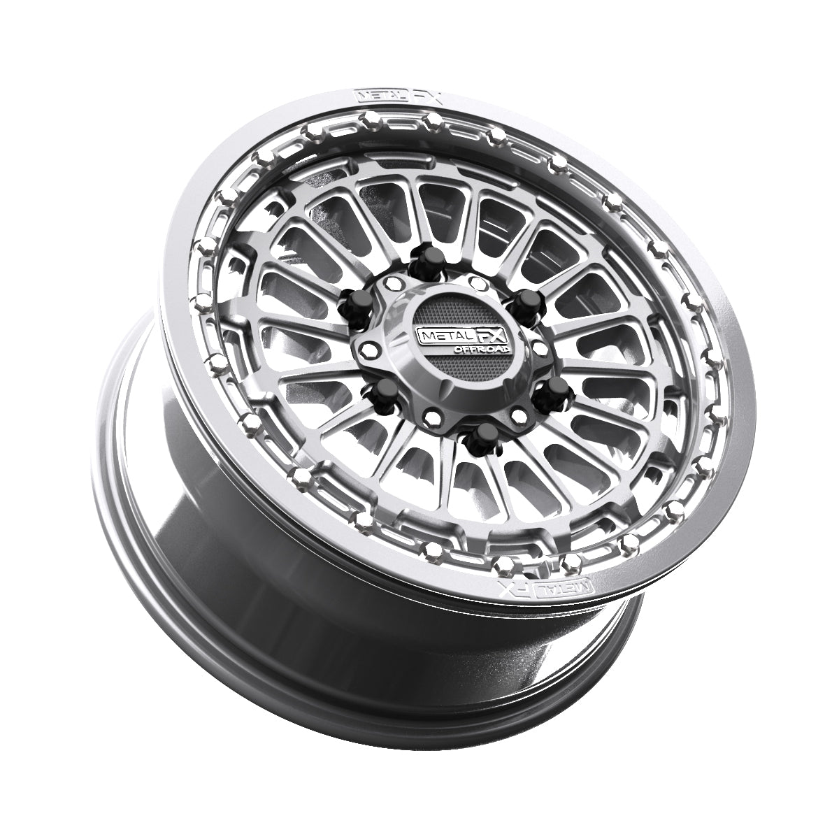Delta 6R UTV Beadlock Wheel (Gunmetal Contrast Cut) Metal FX Offroad