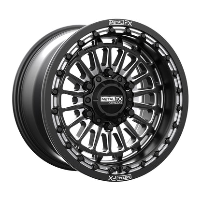Delta 6R UTV Beadlock Wheel (Satin Black Contrast Cut) Metal FX Offroad
