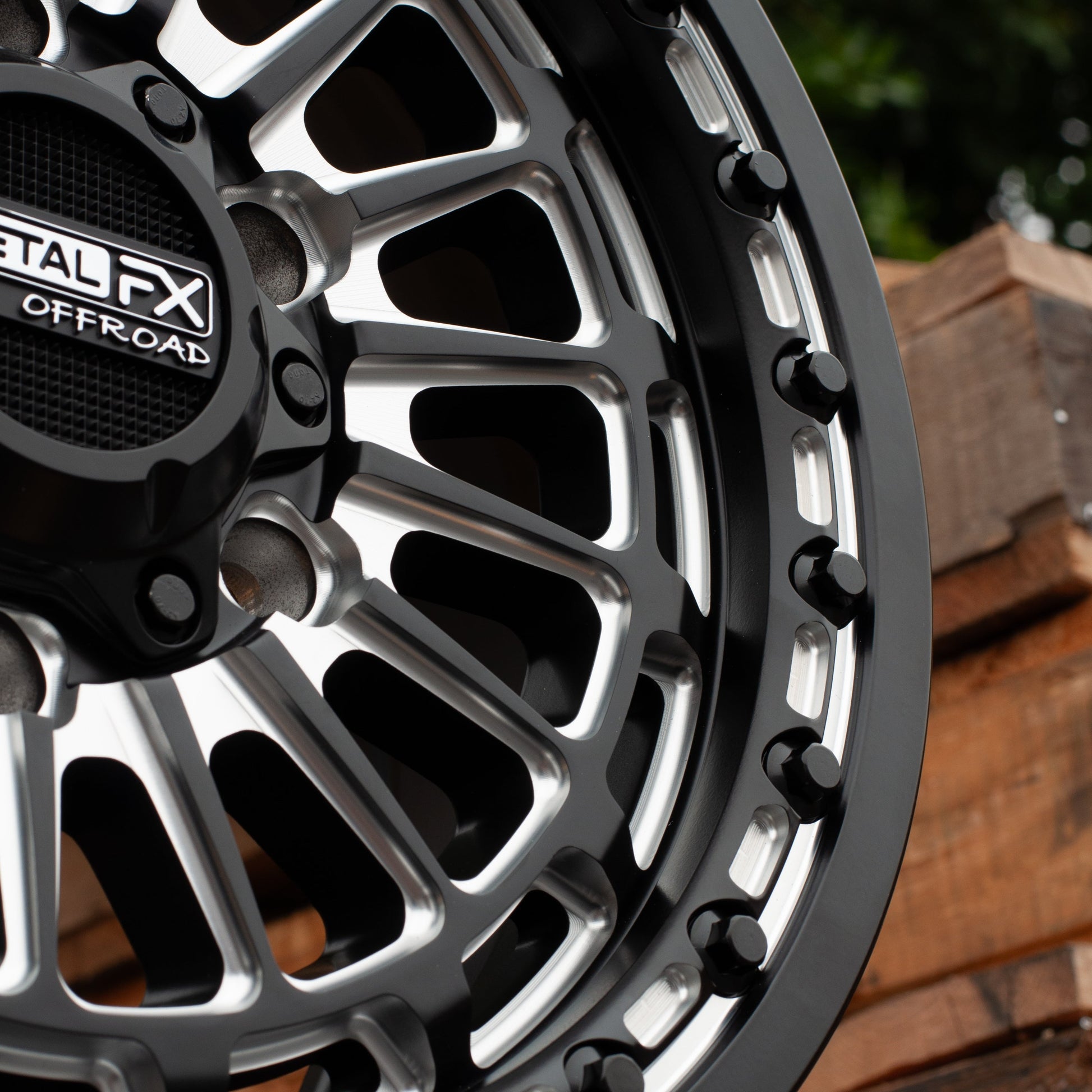 Delta 6R UTV Beadlock Wheel (Satin Black Contrast Cut) Metal FX Offroad