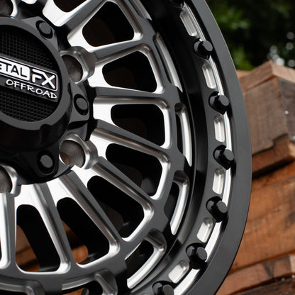 Delta 6R UTV Beadlock Wheel (Satin Black Contrast Cut) Metal FX Offroad
