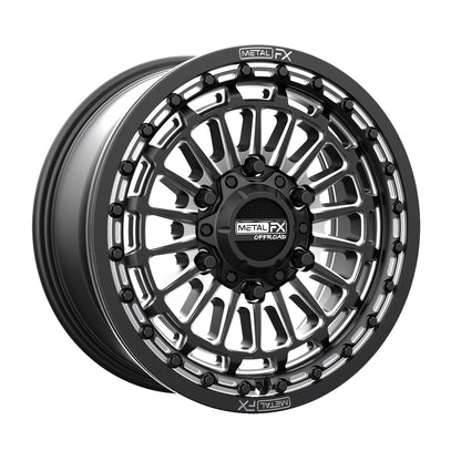 Delta 6R UTV Beadlock Wheel (Satin Black Contrast Cut) Metal FX Offroad