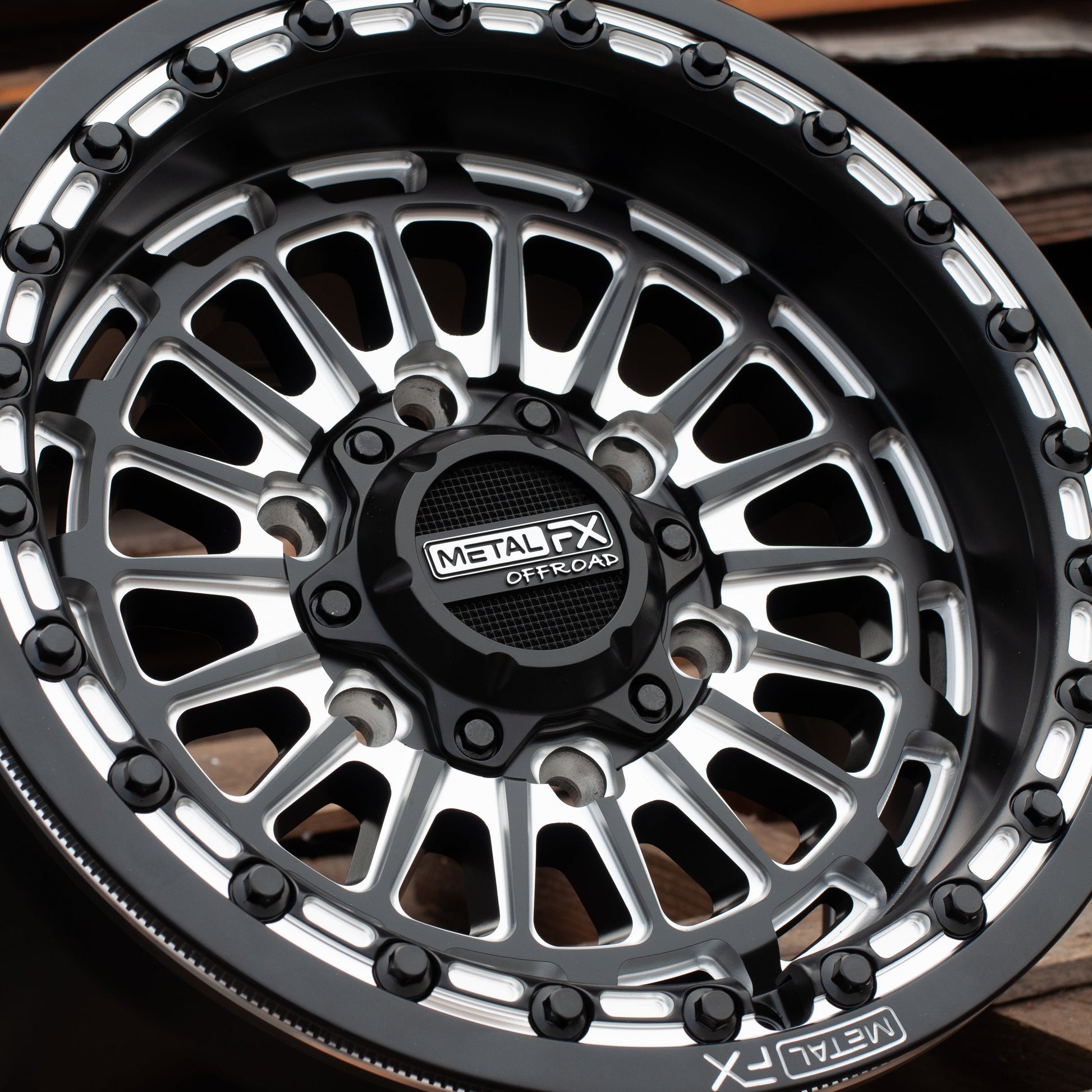 Delta 6R UTV Beadlock Wheel (Satin Black Contrast Cut) Metal FX Offroad