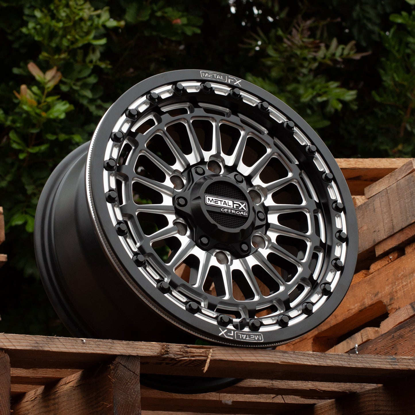 Delta 6R UTV Beadlock Wheel (Satin Black Contrast Cut) Metal FX Offroad