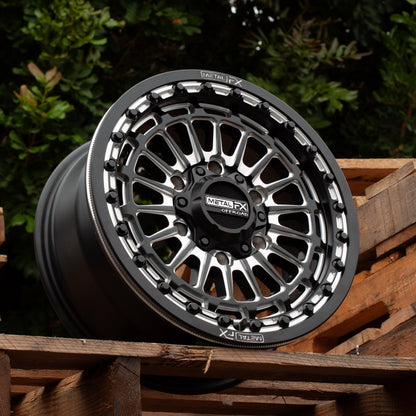 Delta 6R UTV Beadlock Wheel (Satin Black Contrast Cut) Metal FX Offroad