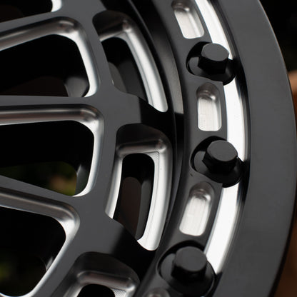 Delta 6R UTV Beadlock Wheel (Satin Black Contrast Cut) Metal FX Offroad