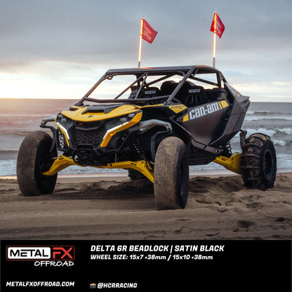 Delta 6R UTV Beadlock Wheel (Satin Black) Metal FX Offroad