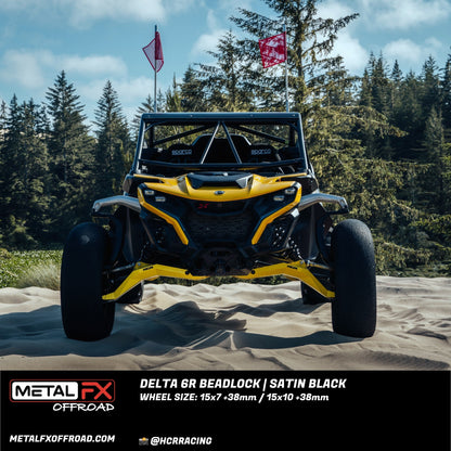 Delta 6R UTV Beadlock Wheel (Satin Black) Metal FX Offroad