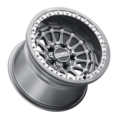 Delta R UTV Beadlock Wheel (Gunmetal Contrast Cut) Metal FX Offroad