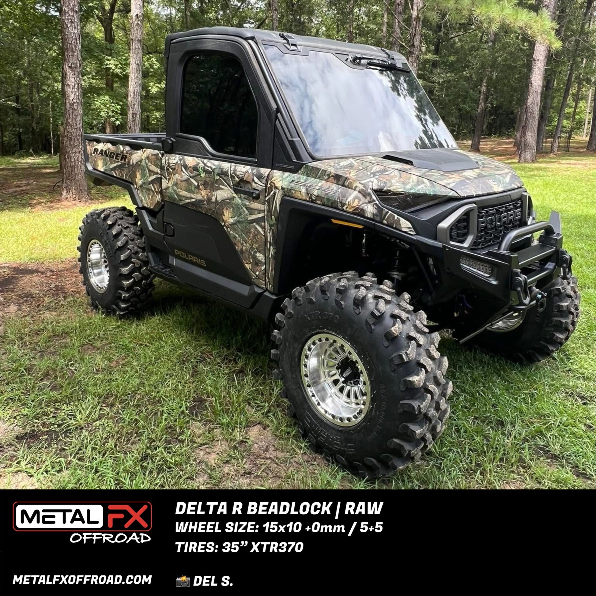 Delta R UTV Beadlock Wheel (Raw) Metal FX Offroad