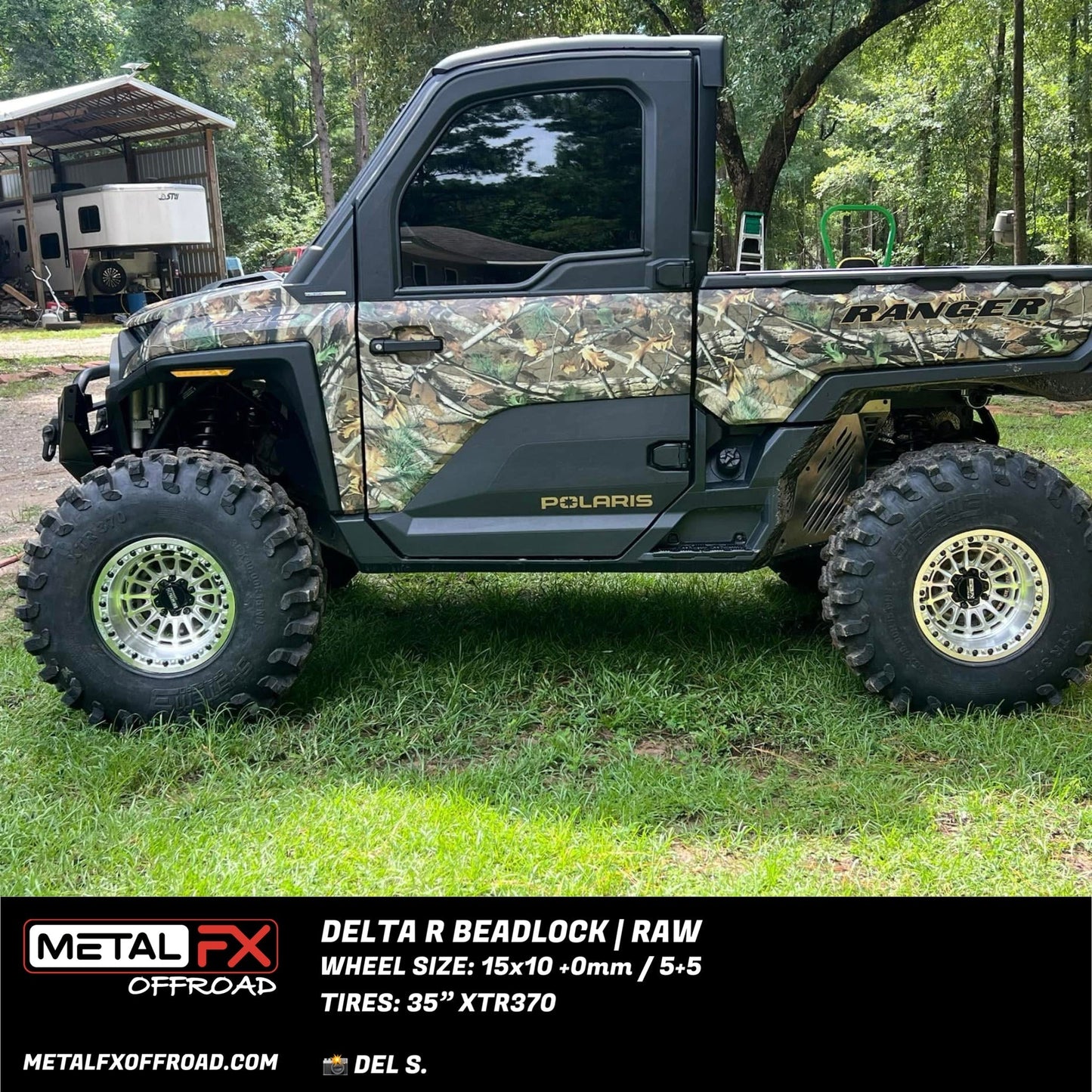 Delta R UTV Beadlock Wheel (Raw) Metal FX Offroad