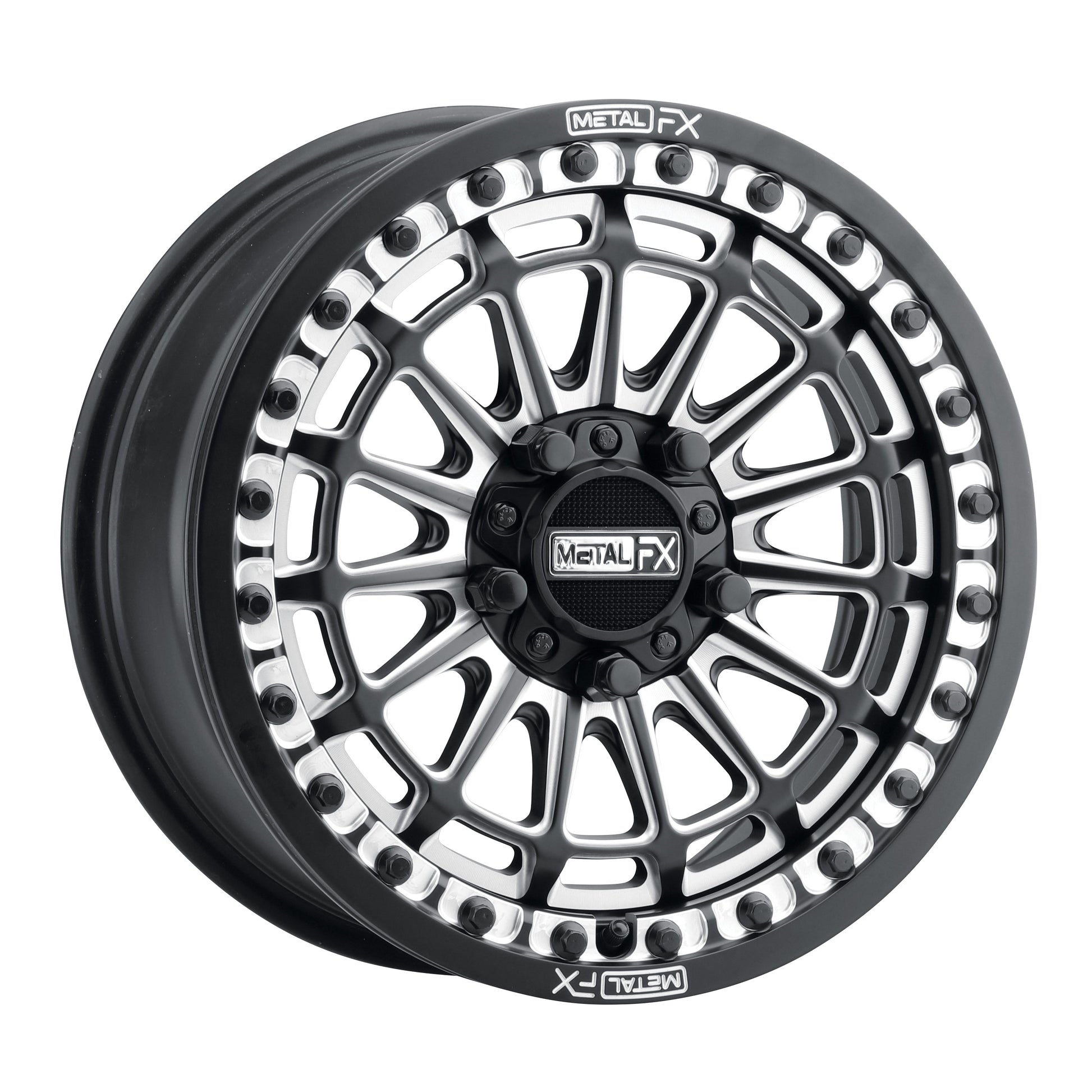Delta R UTV Beadlock Wheel (Satin Black Contrast Cut) Metal FX Offroad