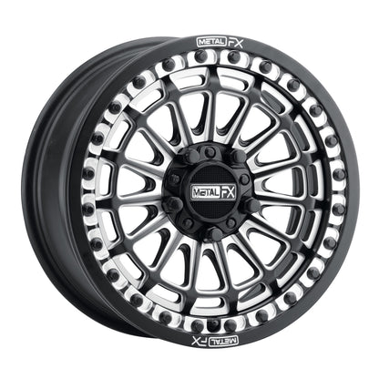 Delta R UTV Beadlock Wheel (Satin Black Contrast Cut) Metal FX Offroad