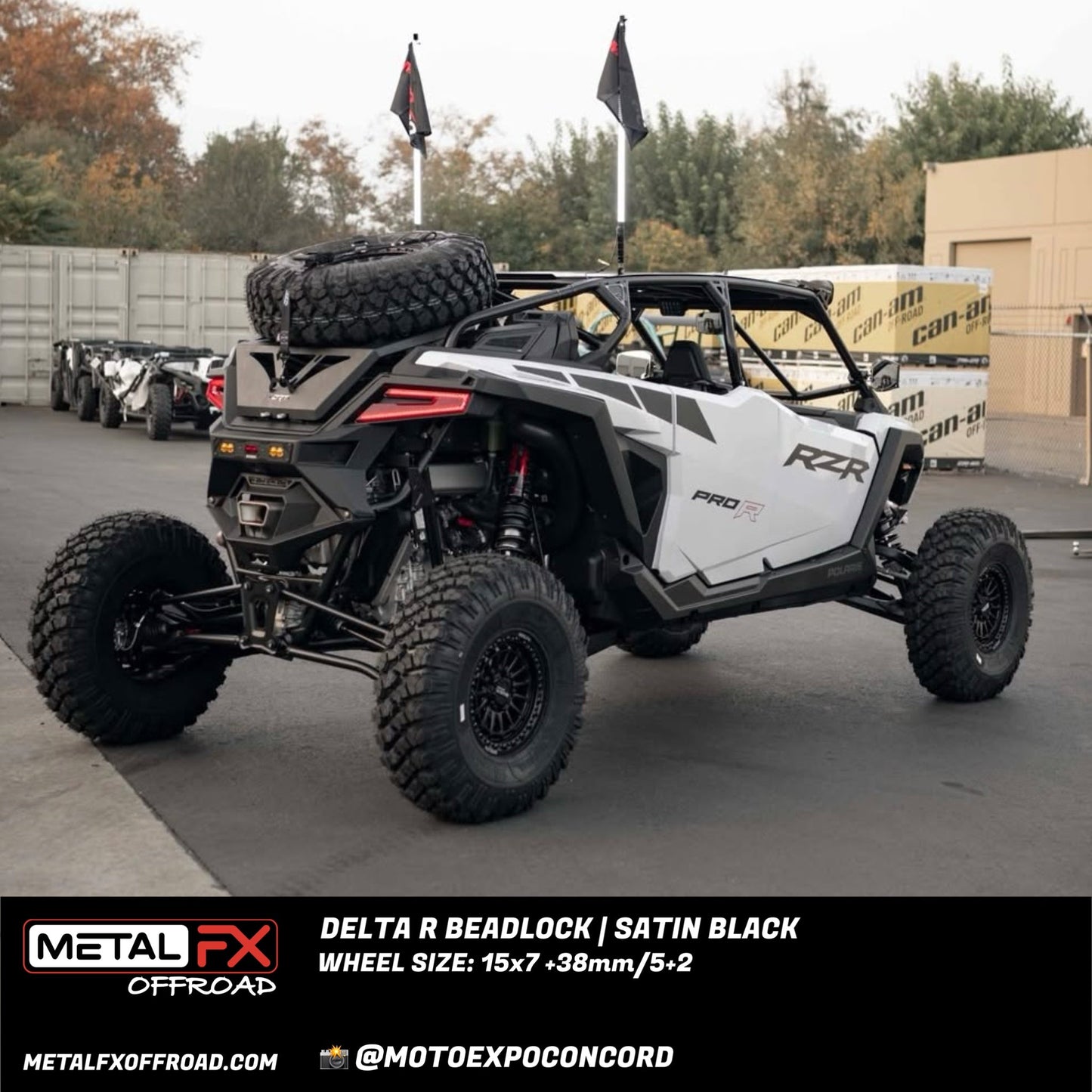 Delta R UTV Beadlock Wheel (Satin Black) Metal FX Offroad