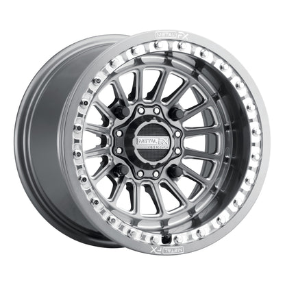 Delta UTV Beadlock Wheel (Gunmetal Contrast Cut) Metal FX Offroad