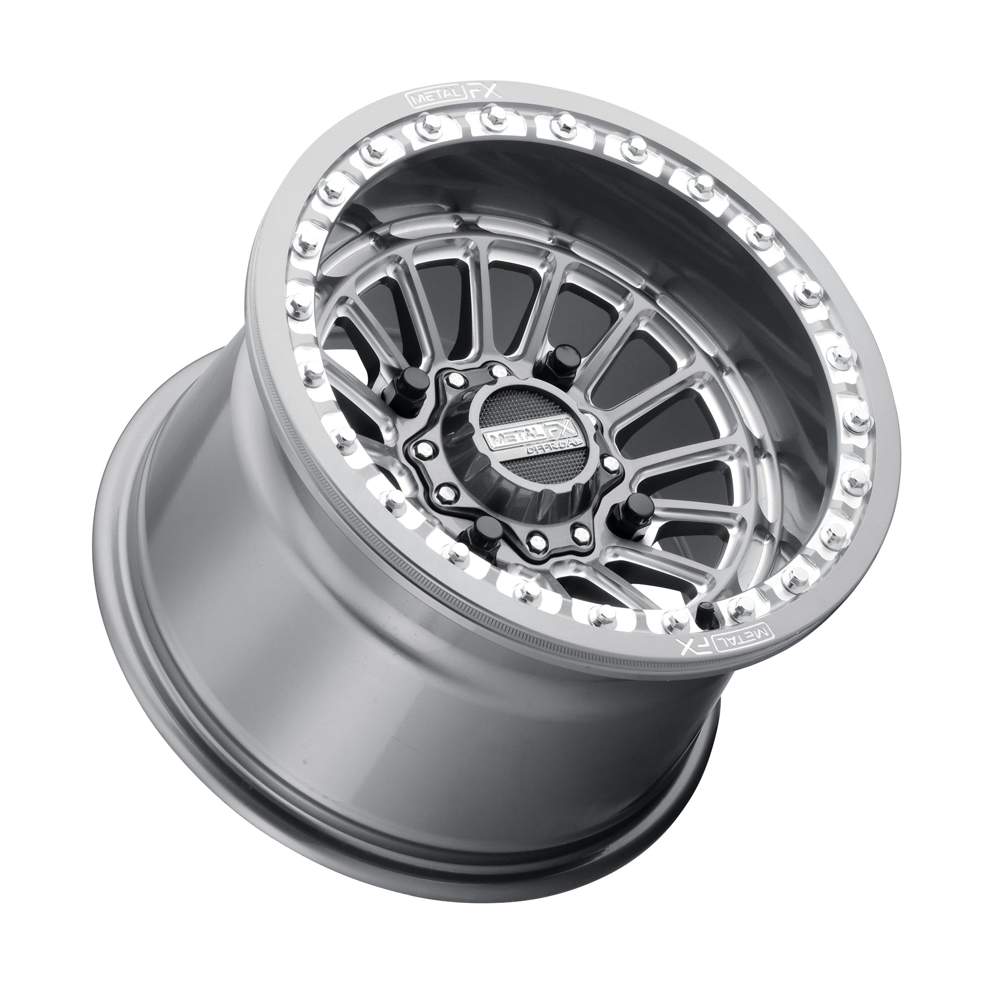 Delta UTV Beadlock Wheel (Gunmetal Contrast Cut) Metal FX Offroad