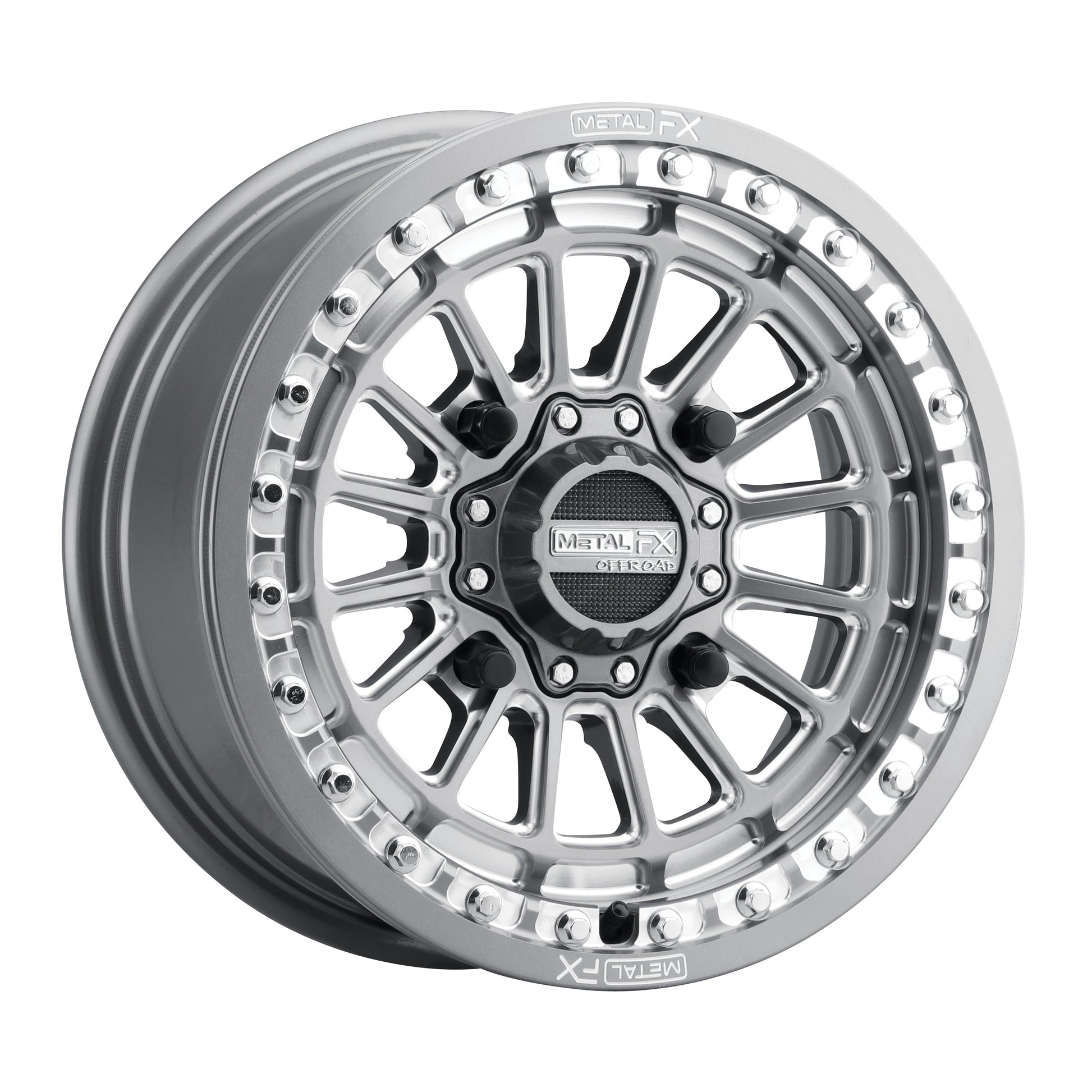 Delta UTV Beadlock Wheel (Gunmetal Contrast Cut) Metal FX Offroad