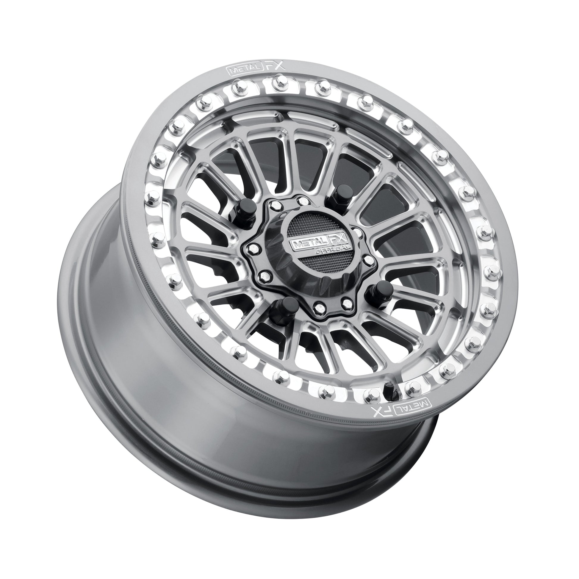 Delta UTV Beadlock Wheel (Gunmetal Contrast Cut) Metal FX Offroad