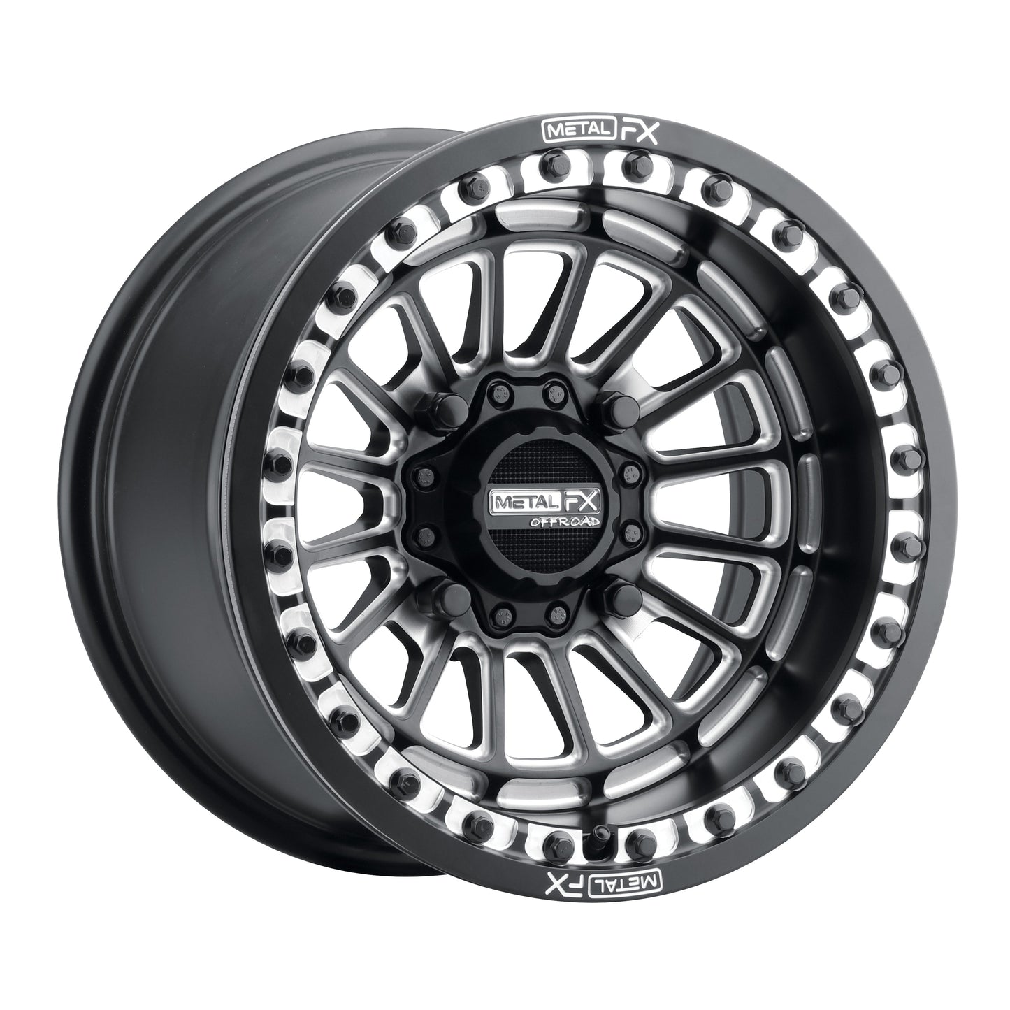 Delta UTV Beadlock Wheel (Satin Black Contrast Cut) Metal FX Offroad