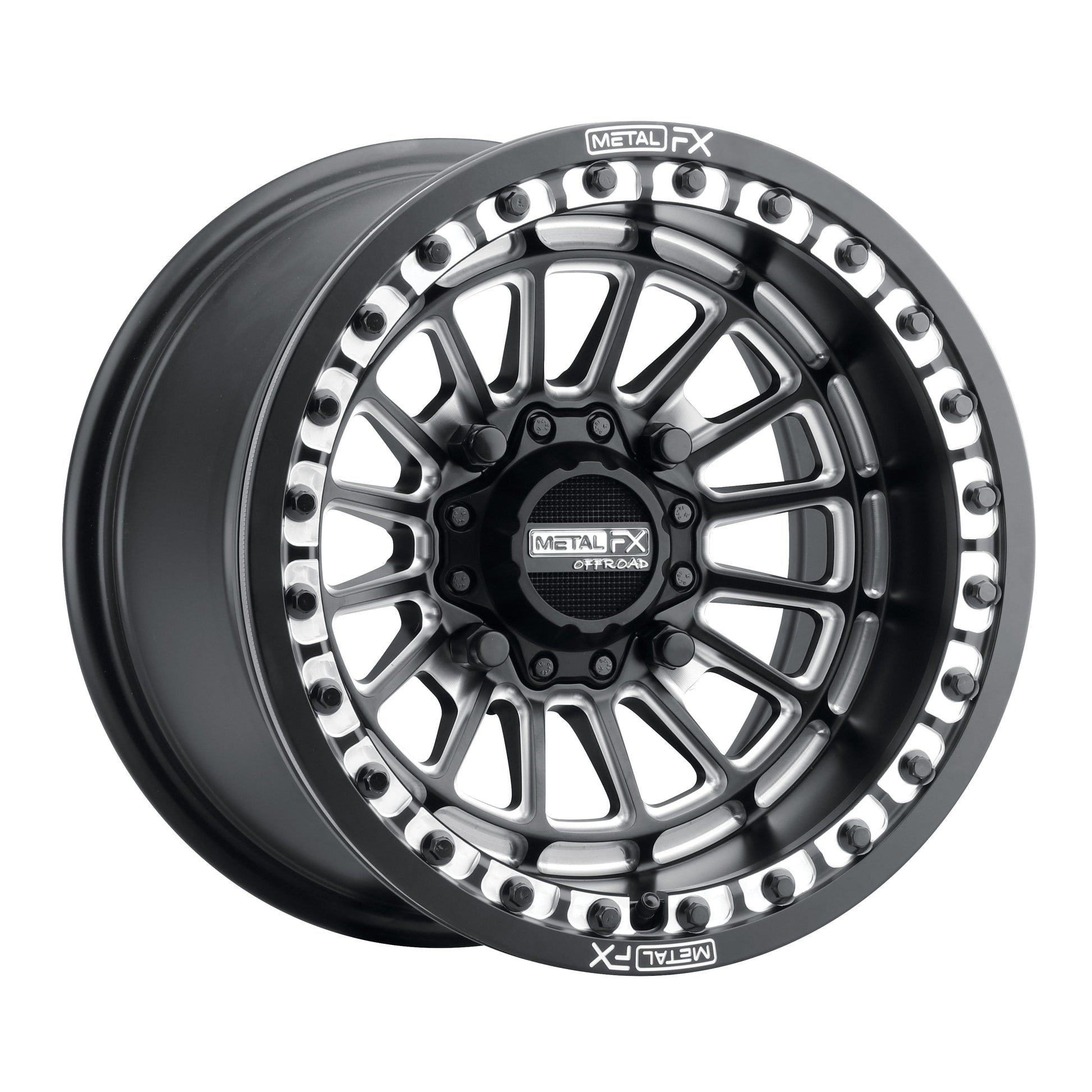 Delta UTV Beadlock Wheel (Satin Black Contrast Cut) Metal FX Offroad