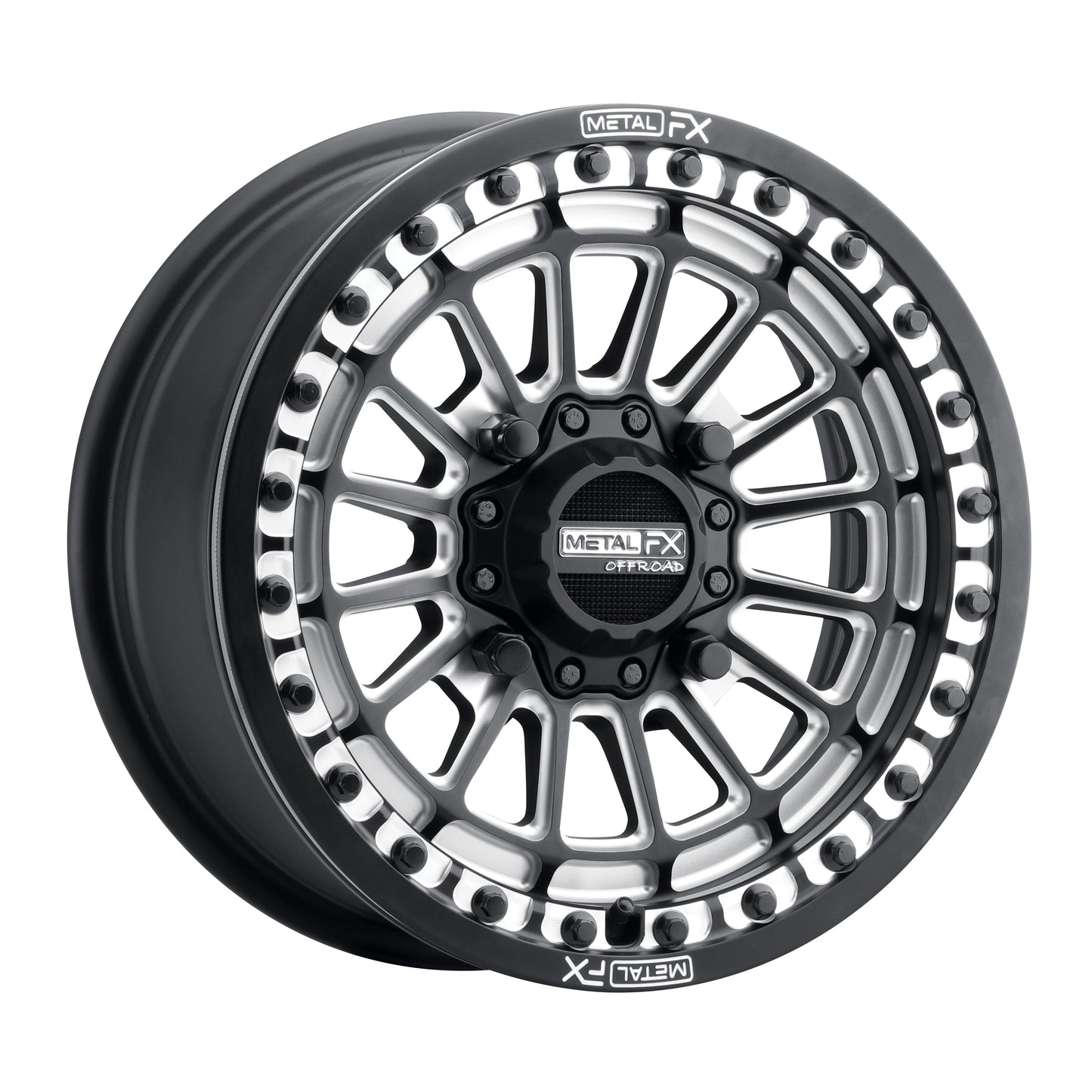 Delta UTV Beadlock Wheel (Satin Black Contrast Cut) Metal FX Offroad