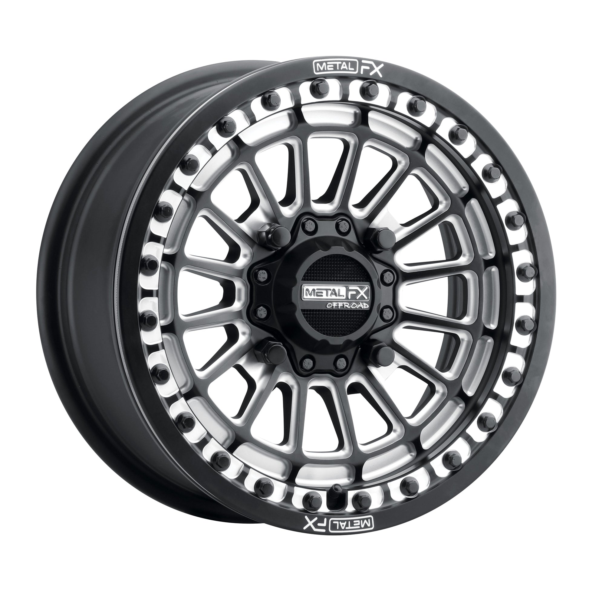 Delta UTV Beadlock Wheel (Satin Black Contrast Cut) Metal FX Offroad