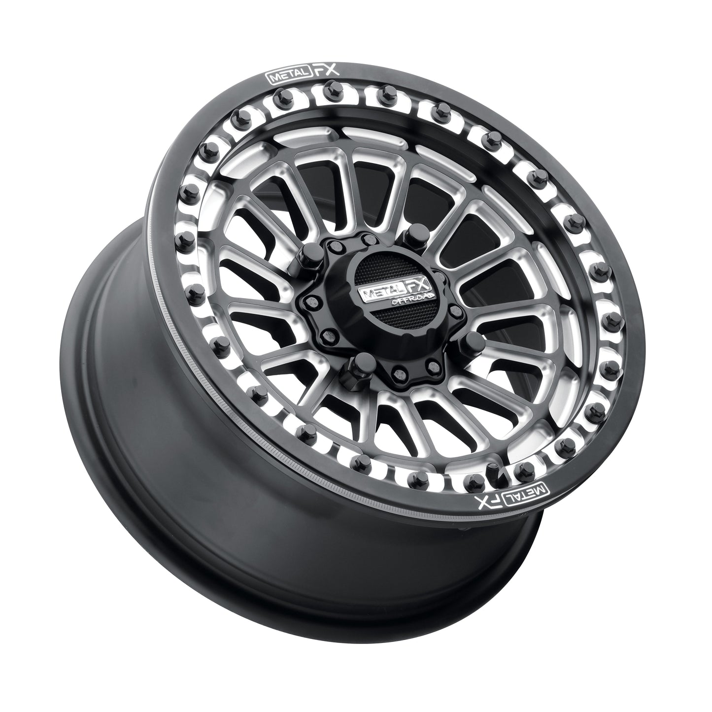 Delta UTV Beadlock Wheel (Satin Black Contrast Cut) Metal FX Offroad