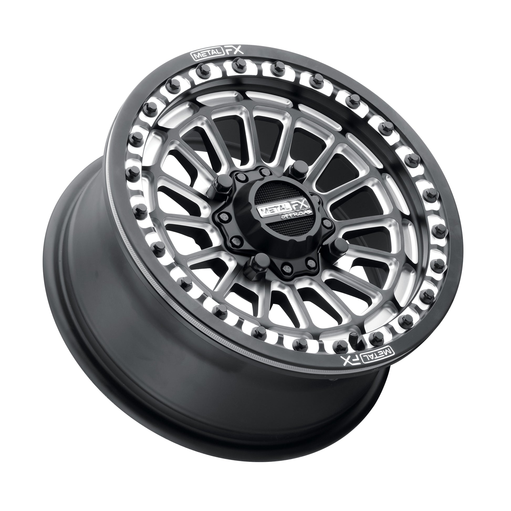 Delta UTV Beadlock Wheel (Satin Black Contrast Cut) Metal FX Offroad