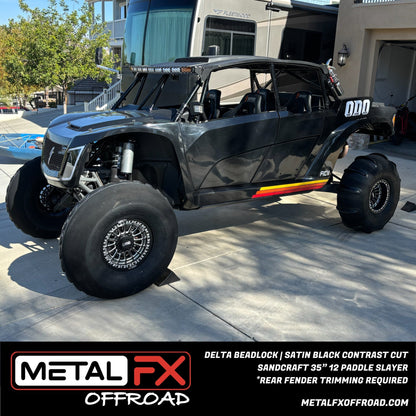 Delta UTV Beadlock Wheel (Satin Black Contrast Cut) Metal FX Offroad