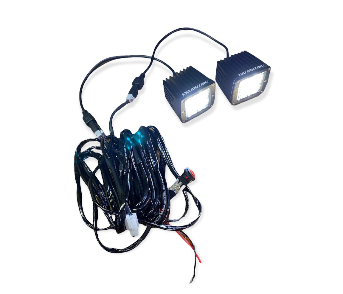 Dual Offroad Light Relay Wiring Harness GGLighting