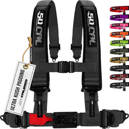 2" & 3" 4pt & 5pt Elite Series Race Latch "EZ" Adjust Harness
