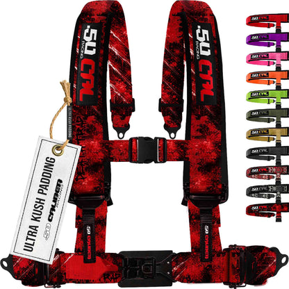 2" & 3" 4pt & 5pt Elite Series Race Latch "EZ" Adjust Harness