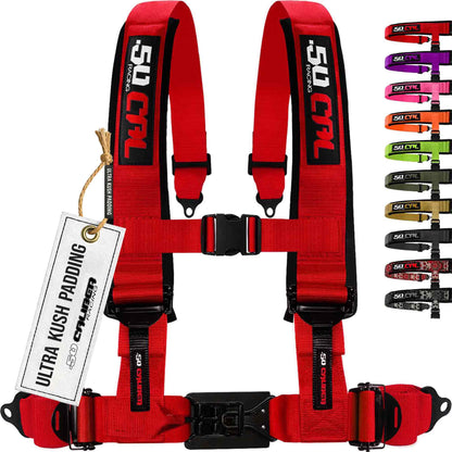 2" & 3" 4pt & 5pt Elite Series Race Latch "EZ" Adjust Harness