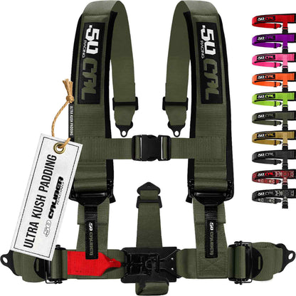 2" & 3" 4pt & 5pt Elite Series Race Latch "EZ" Adjust Harness
