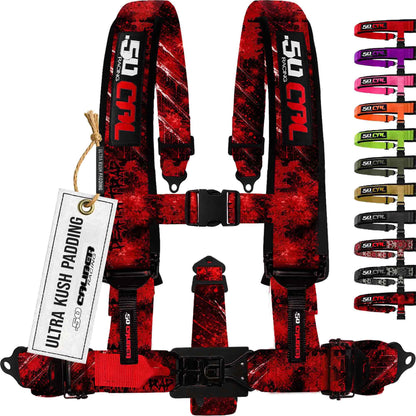2" & 3" 4pt & 5pt Elite Series Race Latch "EZ" Adjust Harness