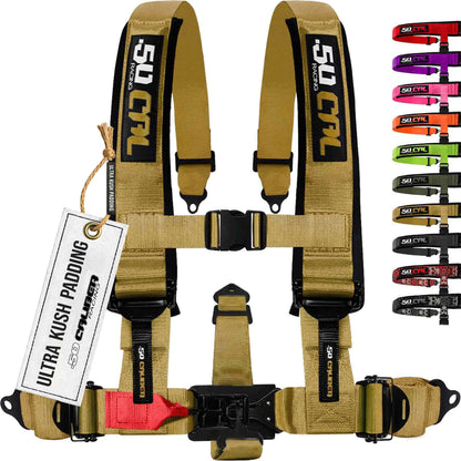 2" & 3" 4pt & 5pt Elite Series Race Latch "EZ" Adjust Harness