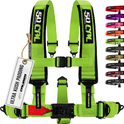 2" & 3" 4pt & 5pt Elite Series Race Latch "EZ" Adjust Harness