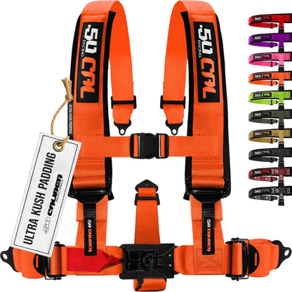 2" & 3" 4pt & 5pt Elite Series Race Latch "EZ" Adjust Harness