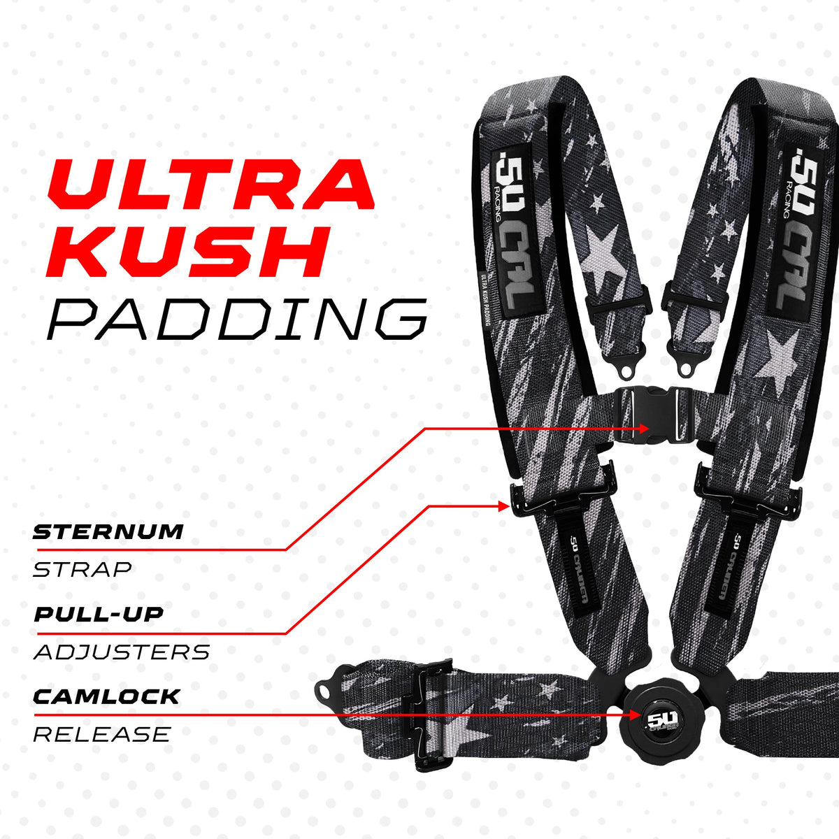 Camlock Racing Seat Harness by 50 Caliber Racing, product view 5