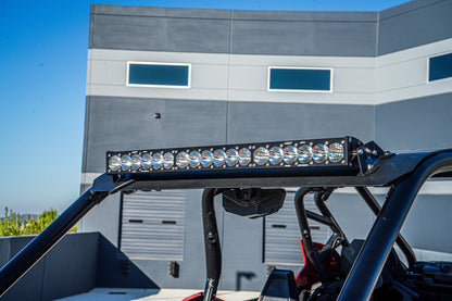 Polaris RZR Pro XP Turbo R 30 Inch S8 Light Bar Roof Mount Kit SxS - Installed View | Baja Designs