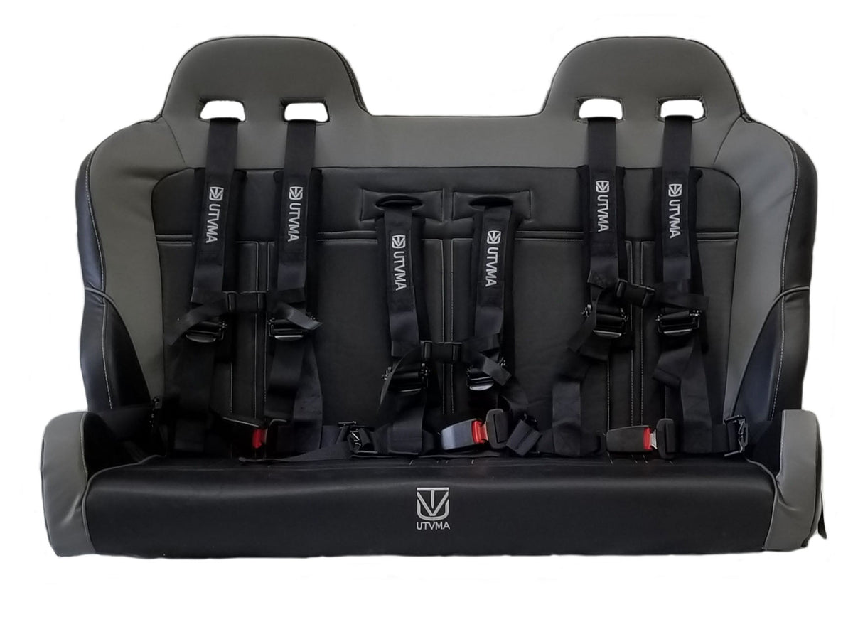 Yamaha Wolverine X4 Rear Bench Seat with Harnesses by UTV Mountain Accessories