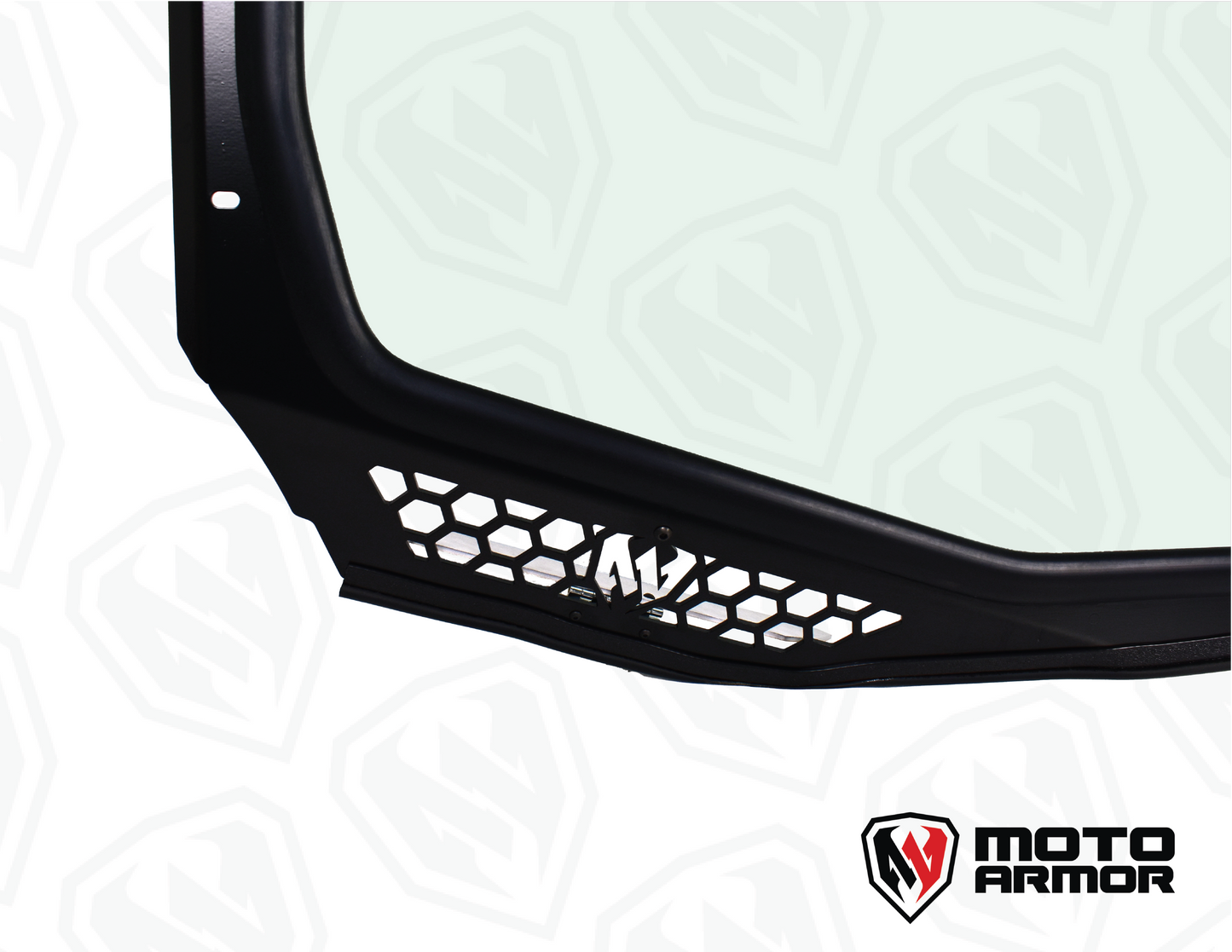 Maverick "R" Vented Glass Windshield with Wipers