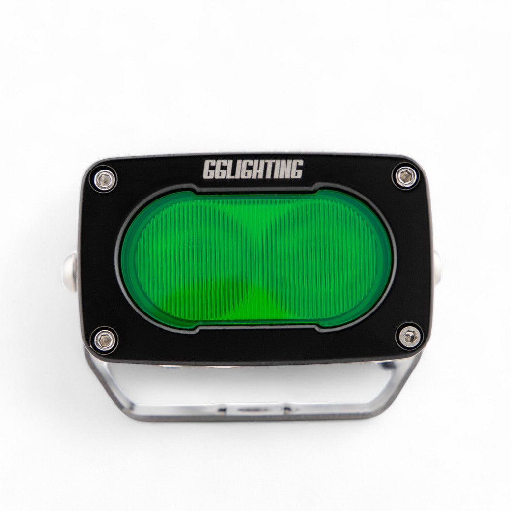 GP10 Flood Offroad LED Light Pod Green GGLighting