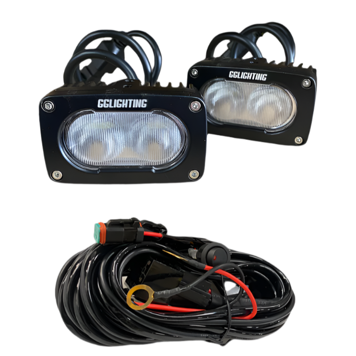 GP10 Offroad LED Light Pod Bundle with Wiring Harness GGLighting