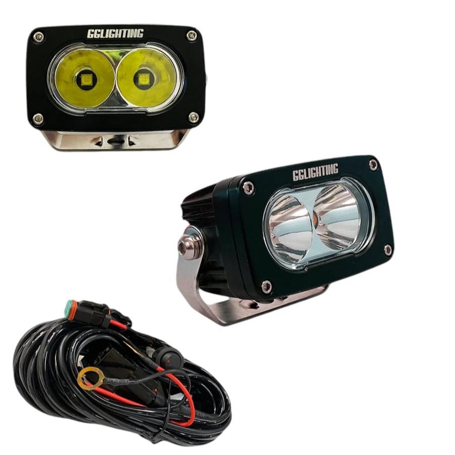 GP10 Offroad LED Light Pod Bundle with Wiring Harness GGLighting