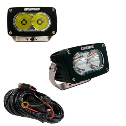 GP10 Offroad LED Light Pod Bundle with Wiring Harness GGLighting