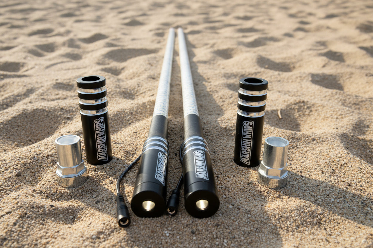Game Changer Green/White/Red LED Whip Set Marshin Whips