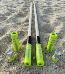 Game Changer LED Whip Set with Savage Sage Green Bases Marshin Whips