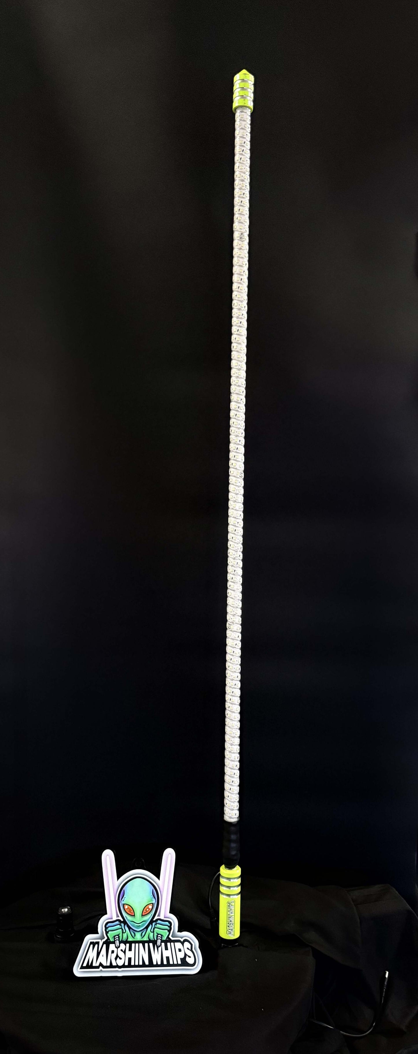 Game Changer LED Whip with Savage Sage Green Base (Single) Marshin Whips